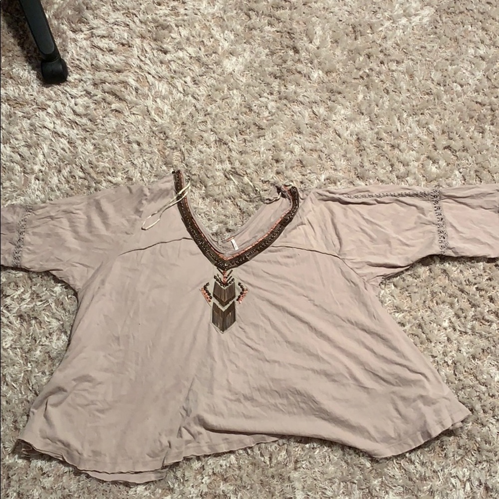 Free people beaded blouse